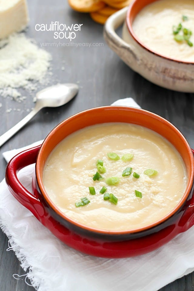 EASY Cauliflower Soup that's super healthy but doesn't taste healthy ...
