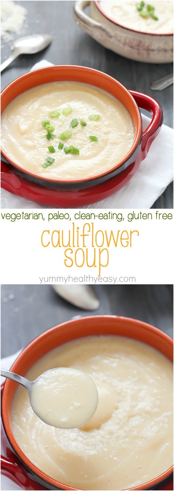 EASY Cauliflower Soup that's super healthy but doesn't taste healthy ...
