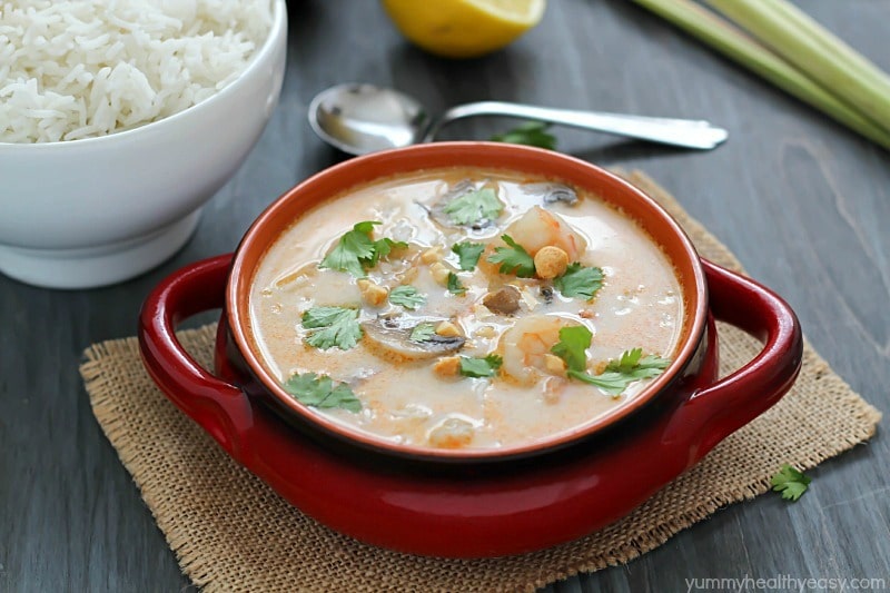 Thai Coconut Soup by Yummy Healthy Easy