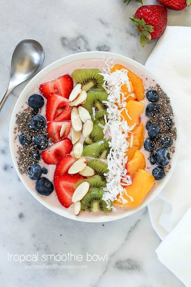 Tropical Smoothie Bowl Recipe Yummy Healthy Easy