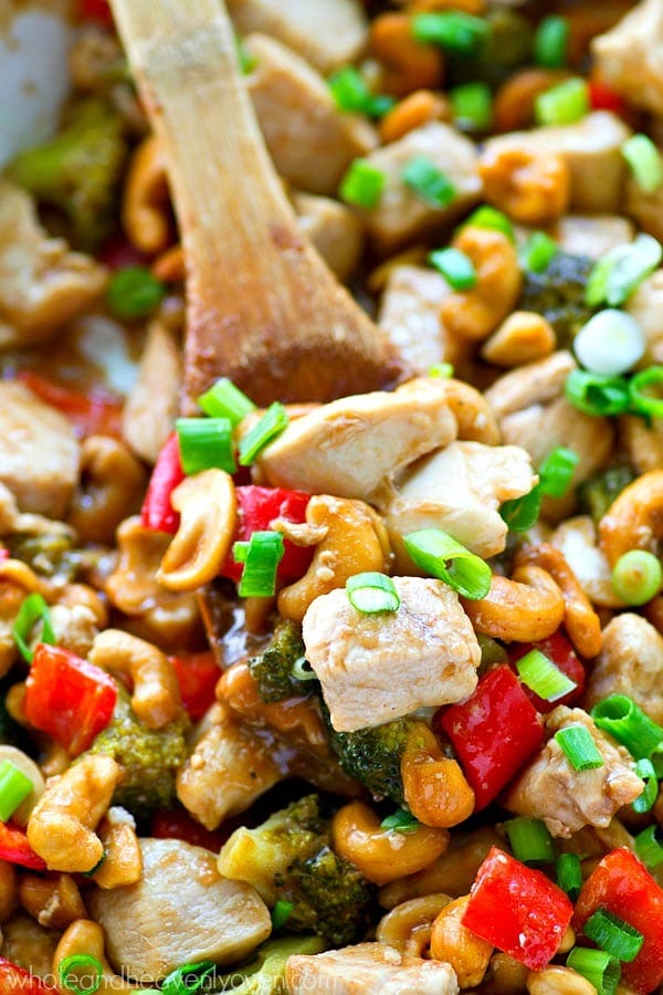 Forget about that takeout! Cashew Chicken is SO easy and so much healthier to make at home, you’ll be making this 30-minute dinner multiple times a week!
