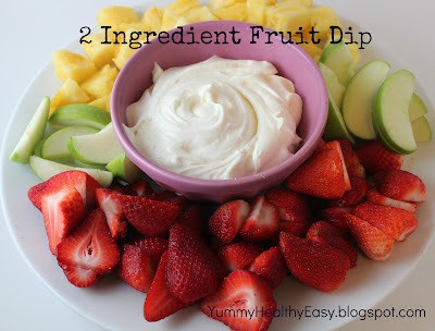 Quick fruit dip with only 2 ingredients