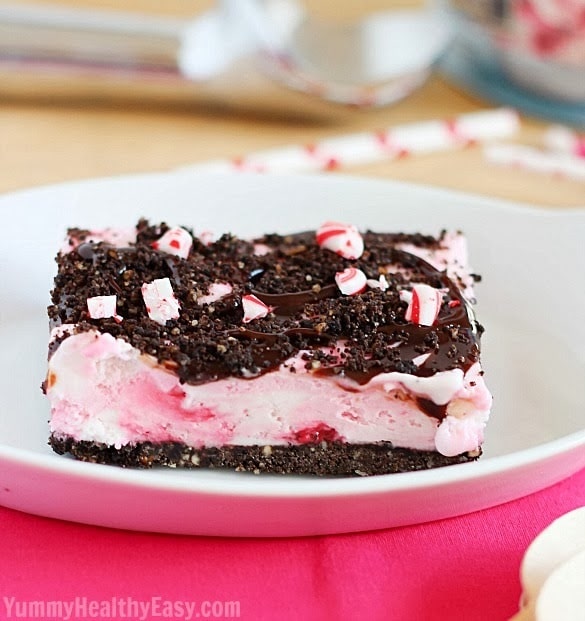 Peppermint Ice Cream Cookie Bars - a family favorite dessert!