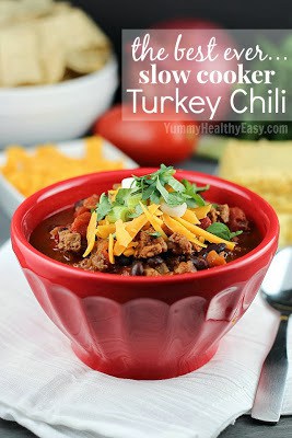 The Best Ever Slow Cooker Turkey Chili