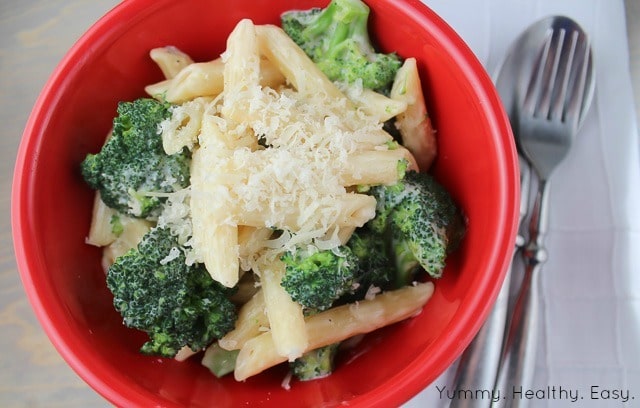 Skinny Cheesy Penne with Broccoli