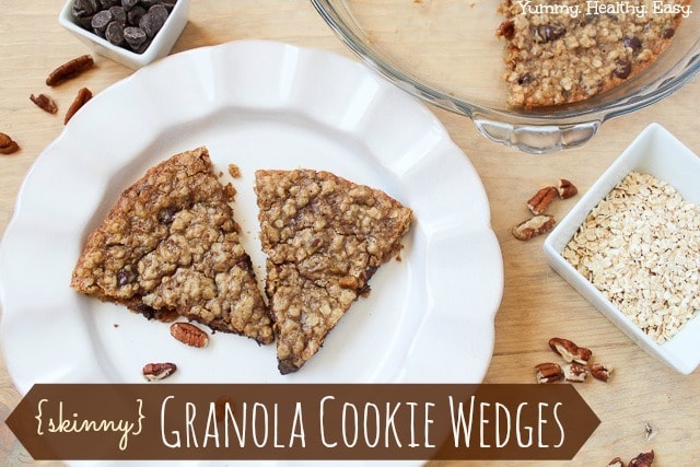 Skinny Granola Cookie Wedges
