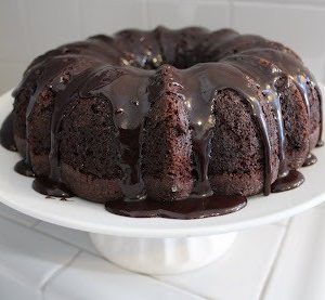 The BEST EVER Chocolate Bundt Cake and Chocolate Icing! Our family favorite recipe!