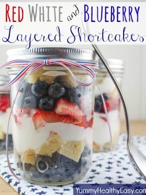 Red, White & Blueberry Layered Shortcakes