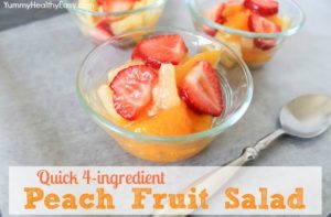Quick 4-Ingredient Peach Fruit Salad