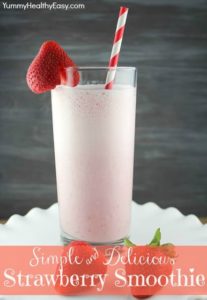 Simple and Delicious Strawberry Smoothie