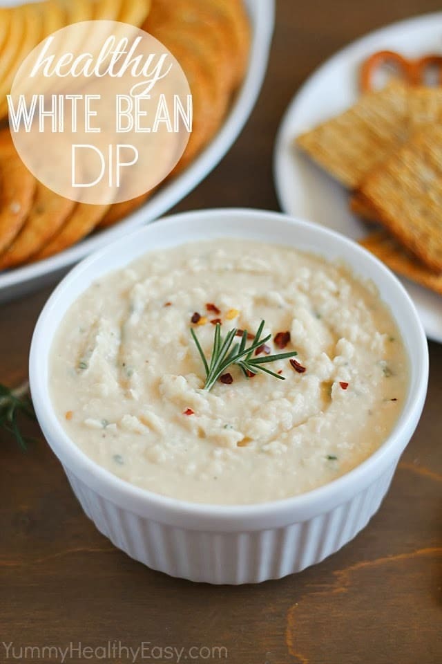Healthy White Bean Dip (Vegetarian and Gluten-Free)