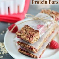 Raspberry Chocolate Protein Bars