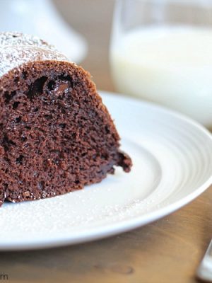 Skinny Chocolate Bundt Cake