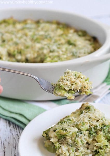 Broccoli Quinoa Casserole - Yummy Healthy Easy