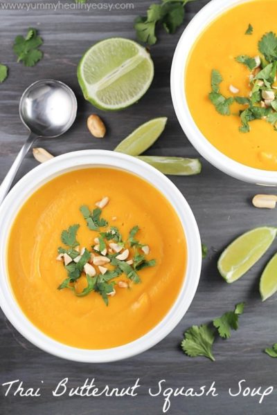 Thai Butternut Squash Soup - healthy, easy, vegetarian, gluten free & absolutely delicious!