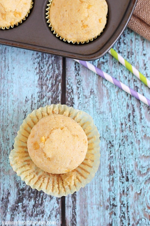 Light & Fluffy Corn Muffins - the perfect salty and sweet combo muffins that are fluffy and delicious!