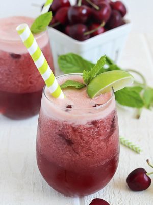 Easy and delicious cherry mixture poured with lemon-lime soda makes the yummiest drink!