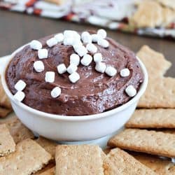 Yummy S'mores Dessert Dip using only 3 simple ingredients! Perfect for dunking graham crackers in.