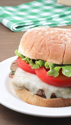 Turkey Pesto Burgers - Yummy Healthy Easy
