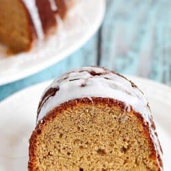 Banana Bread in cake form! Soft, moist and absolutely delicious! PLUS you can win a KitchenAid Mixer!