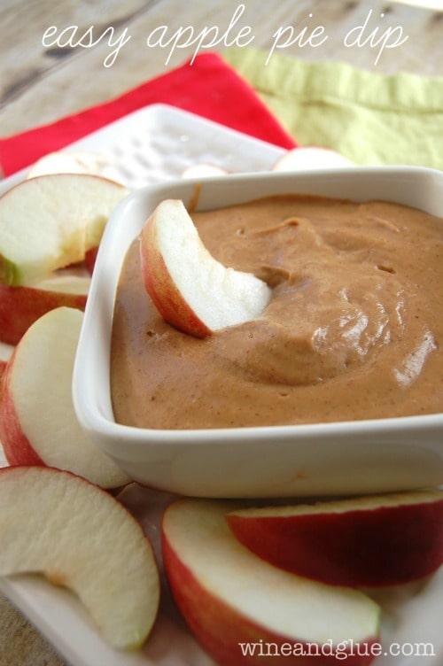 Easy Apple Pie Dip from Wine and Glue