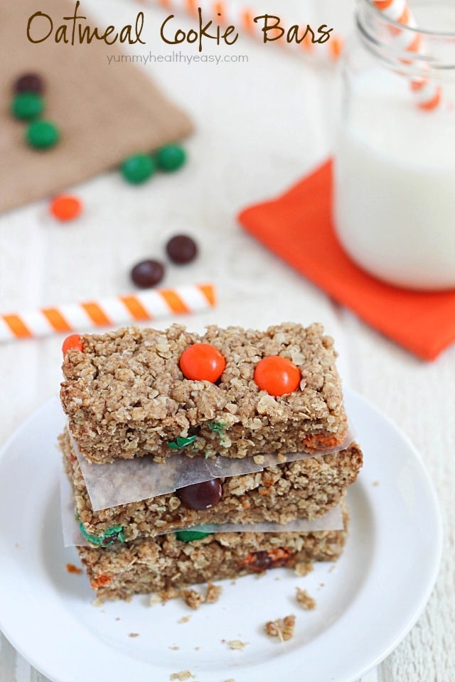 Get your glass of milk ready, you'll love these Oatmeal Cookie Bars!