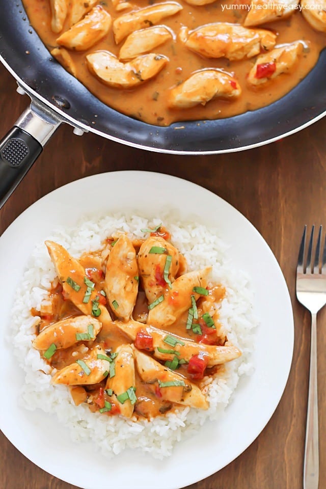 Rapid & Easy Thai Coconut Chicken Curry - made in 10 minutes and all in one pan. Would no longer get worthy more straightforward than that! #panwithaplan #imaginenation  Rapid &#038; Easy Thai Coconut Chicken Curr thai coconut curry chicken 8