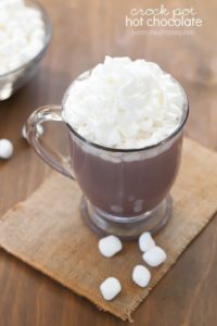 Crock Pot Hot Chocolate - the easiest way to make hot chocolate for a crowd!
