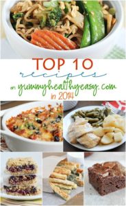 Say goodbye to 2014! Check out the Top 10 recipes and/or posts that were on Yummy Healthy Easy this year!