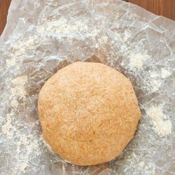 Crazy easy Whole Wheat Pizza Dough - no rising needed! Quick, healthy and delicious crust for your favorite pizza!