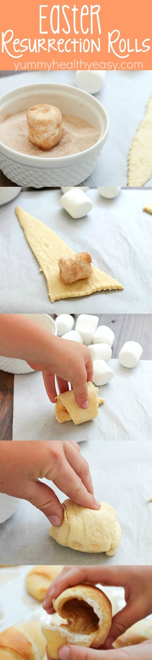 Eater Resurrection Rolls - aka Disappearing Marshmallow Rolls! A fun Easter treat that teaches children (and adults!) the real reason behind the holiday of Easter. These resurrection rolls are so easy to make and absolutely delicious!