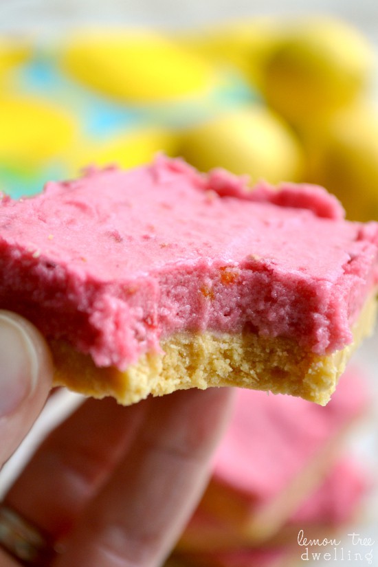 Raspberry Lime Meltaways - These yummy bars are no bake!