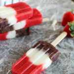 Red, White & Blueberry Healthy Fruit Popsicles - a healthy and easy treat the entire family will gobble up! Perfect to make for Memorial Day or 4th of July... or really anytime. :)