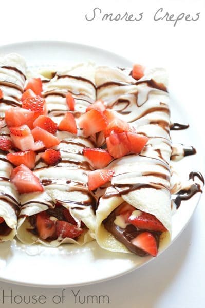 S'mores Crepes by HouseofYumm.com - These are totally breakfast appropriate!