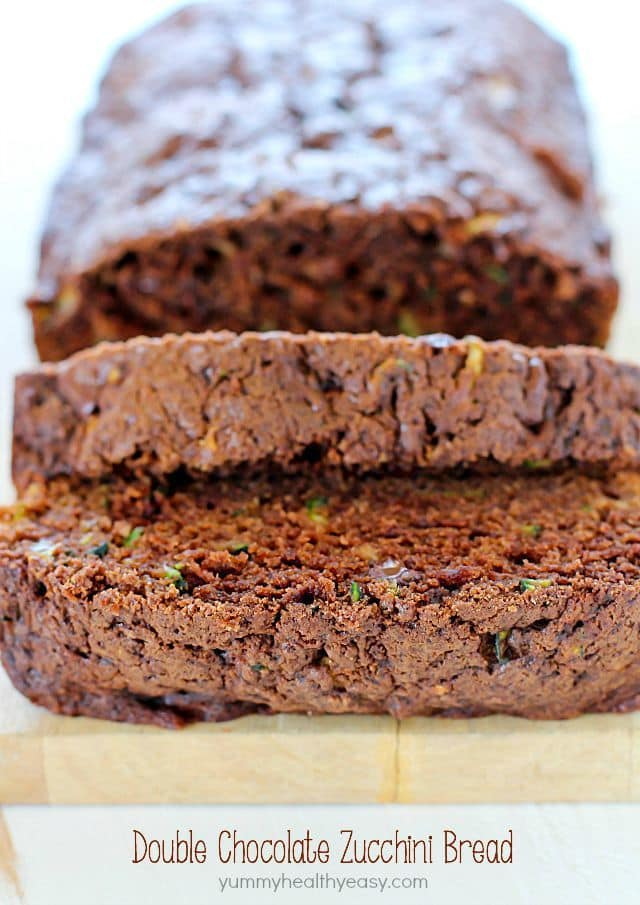 Use up that summer zucchini and satisfy your sweet tooth with this Double Chocolate Zucchini Bread. An easy quick bread everyone will rave over!