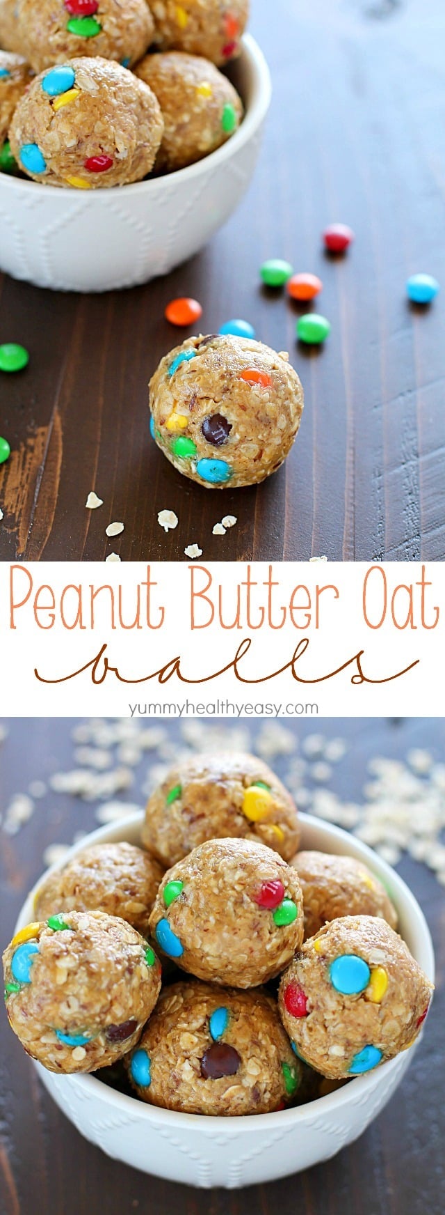 Unbelievably delicious Peanut Butter Oat Balls made in minutes, with only a few ingredients. Plus a KitchenAid Mixer with Ice Cream Maker Giveaway!