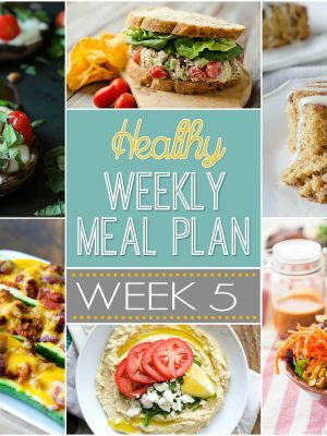 Healthy Weekly Meal Plan #5 - Check out the array of healthy breakfast, lunch, dinner, snack and dessert recipes that will have you drooling and make your meal planning for the week EASY!