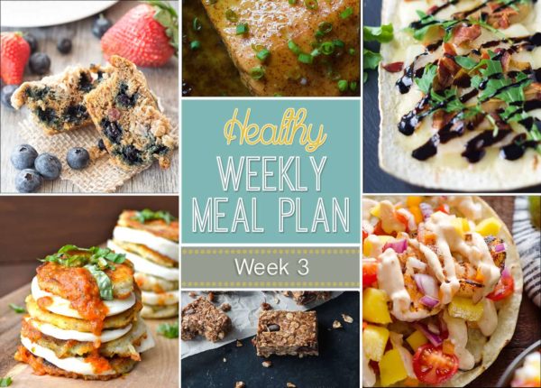 Check out our Healthy Weekly Meal Plan #3 - lots of delicious daily entrees as well as a breakfast, lunch, snack and dessert...you won't be disappointed!