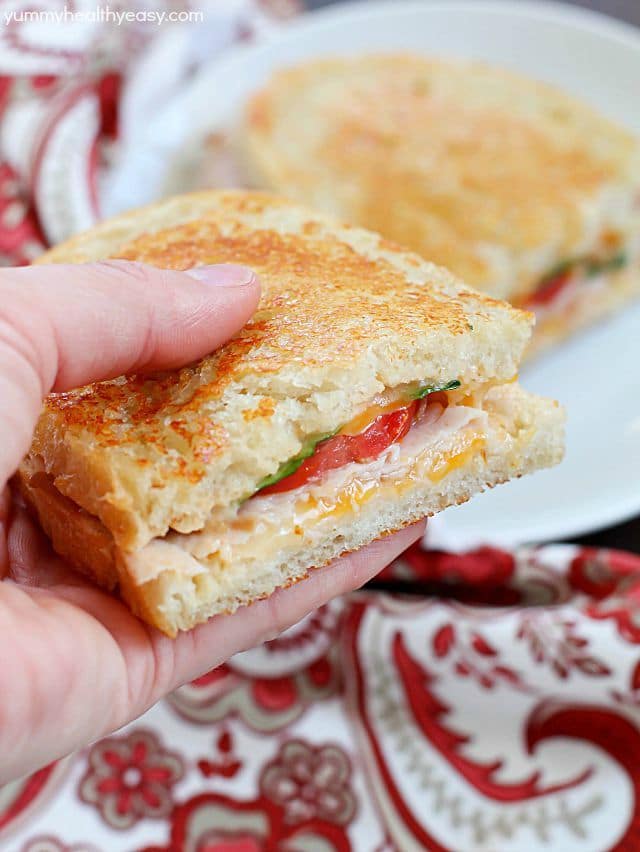 Incredibly delicious Grilled Turkey and Cheese sandwiches with a southwestern flair and homemade chipotle mayo. This is a turkey sandwich unlike any other you've tasted...