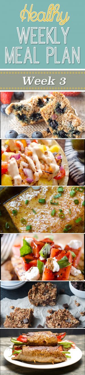 Healthy Weekly Meal Plan #3 - Yummy Healthy Easy