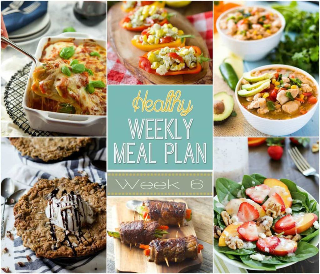 Check out this week's Healthy Weekly Meal Plan (Week 6)! Full of healthy meals, planned out just for you!