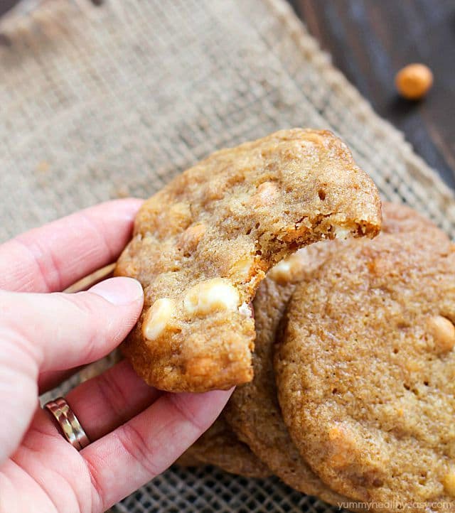 The Best Ever White Chocolate Butterscotch Cookies - these are incredible! White chocolate and butterscotch chips melted inside buttery, soft cookies. To-die-for.