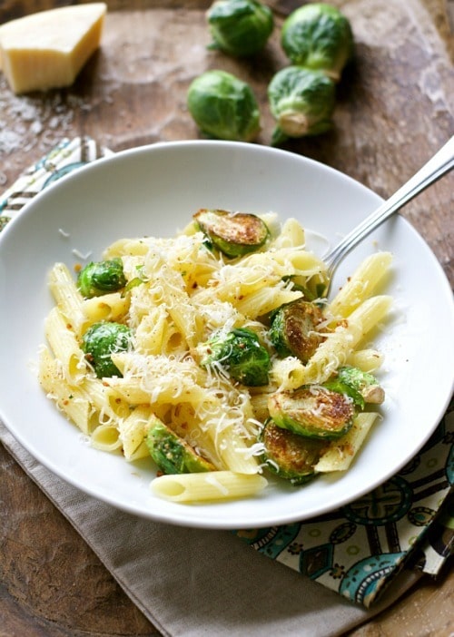 Browned Butter Penne with Brussels Sprouts by Maebells