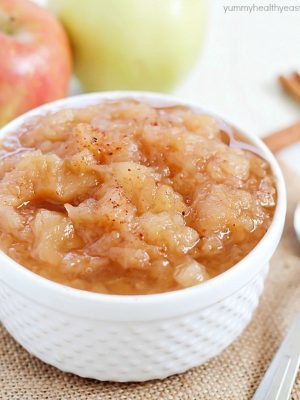 Homemade Crock Pot Applesauce is the perfect way to celebrate fall! This applesauce recipe is so simple and uses up all of those extra apples you have sitting around. Easy, only 5 ingredients, and incredibly tasty!