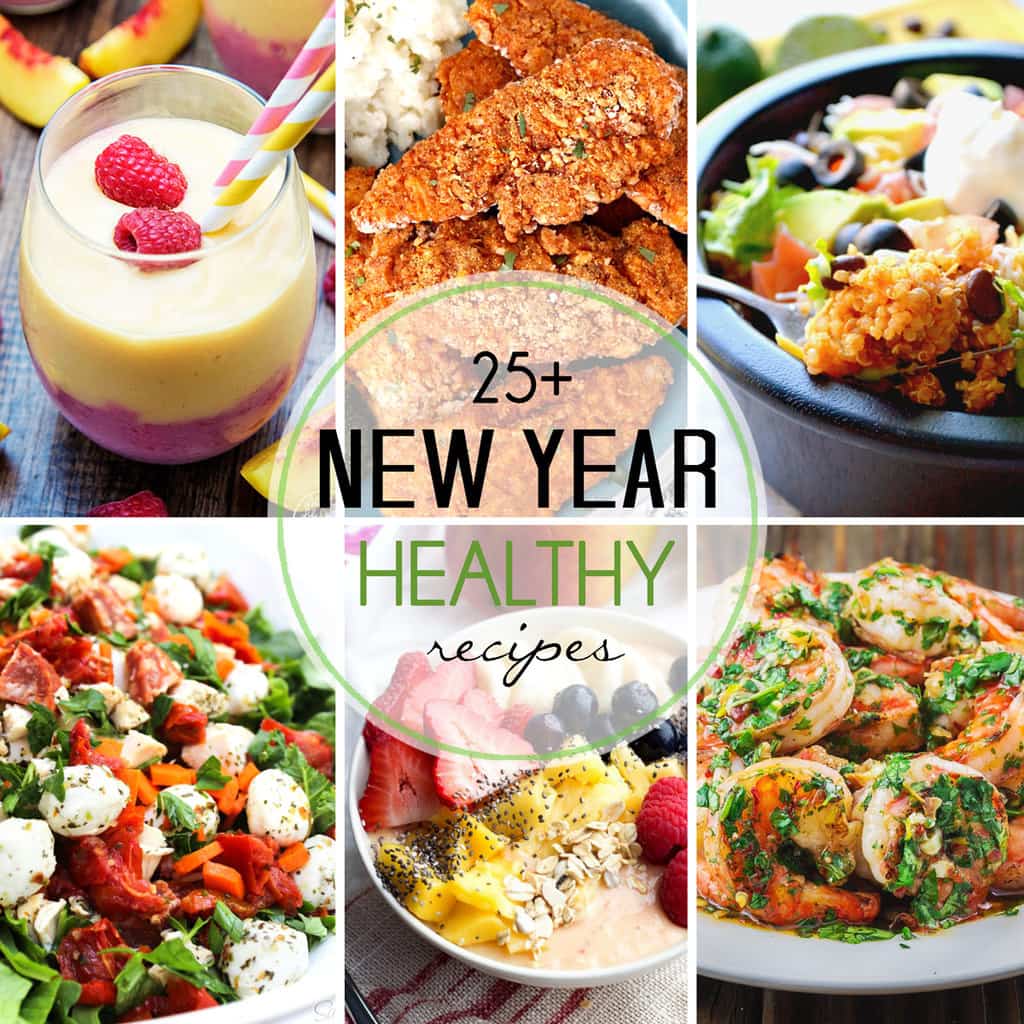 These 25+ healthy recipes are perfect for adding to your meal plans to help you stay on the healthy track for the new year! They range from breakfast to snacks and dessert and are not to be missed! 
