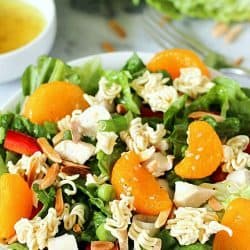 This Best EVER Chinese Chicken Salad is a healthy, flavorful, easy lunch or dinner salad recipe. It's easy to make but tastes like it's straight from a restaurant - this will become a favorite salad recipe at your house!