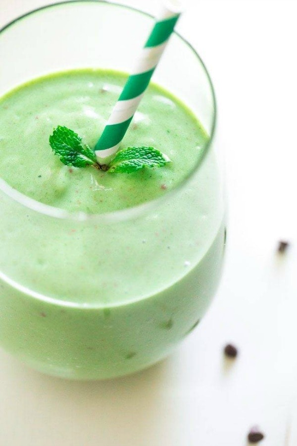 Mint Chocolate Green Smoothie by Food Faith Fitness