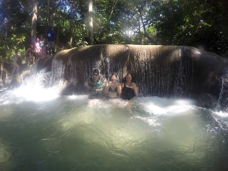 Checking out Dunn's Waterfalls in Ocho Rios, Jamaica! (Jamaica Retreat - Eat, Love Sandals)