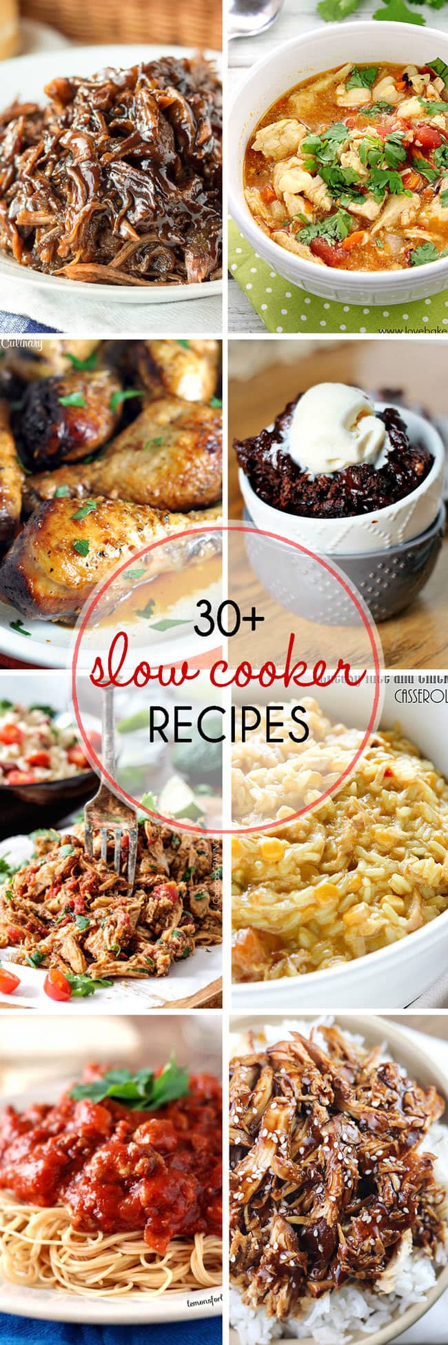 30+ Must-Try Slow Cooker Recipes! Grab your crock pot and get cooking! All different types of great slow cooker recipes in this roundup, from main dish to dessert. Check it out! yummyhealthyeasy.com