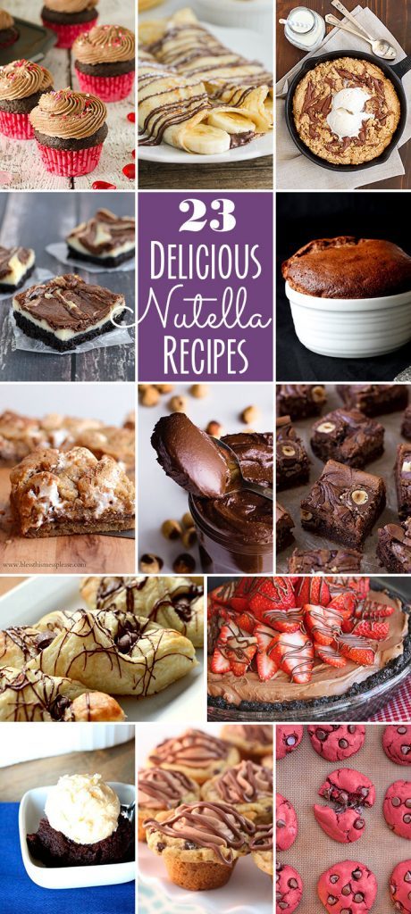 Twenty-three delicious Nutella recipes that will have your mouth watering!
